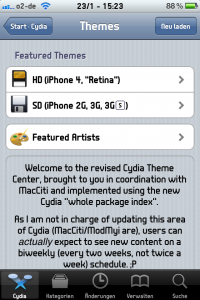Cydia Theme Store für iPhone 4 & Co. gestartet 