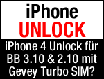 iPhone Unlock möglich mit Gevey Turbo Unlock SIM? 
