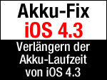 Lösung der iOS 4.3 Akku Probleme durch Abschalten von Ping? 