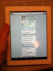 iPad 2 Jailbreak von comex auf weißem Verizon iPad 2 