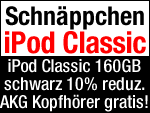 Amazon: iPod Classic 10% günstiger + AKG Kopfhörer geschenkt 