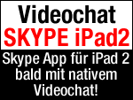 Apple iPad 2 bald mit nativem Skype Videochat!