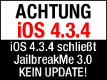 Achtung: Apple Update auf iOS 4.3.4 steht bevor!