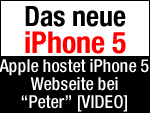 Peters "Original" iPhone 5 Webseite im Youtube Video! 