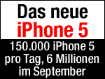iPhone 5 Produktion: 150000 pro Tag, 6 Millionen iPhone 5 im September! 