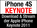 iPhone 4S Keynote Download & Web-Stream 
