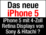 4 Zoll Retina Display fürs neue Apple iPhone 5