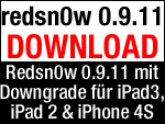 Download redsn0w 0.9.11b1 für iPad 3, iPad 2 & iPhone 4S Downgrade! 