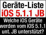 LISTE: Welche Geräte funktionieren mit iOS 5.1.1 untethered Jailbreak?