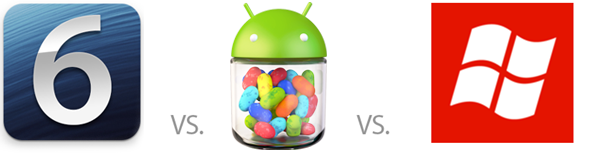 Vergleich: Apple iOS 6, Android 4.1 Jelly Bean und Windows Phone 8 1
