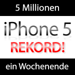 Neuer Rekord: 5 Millionen iPhone 5 an einem Wochenende!