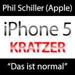 Kratzer im neuen iPhone 5 normal?