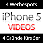 Vier Werbespots fürs Apple iPhone 5 