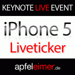 Live iPhone 5 Keynote Liveticker Livestream Apple iPhone 5 Event