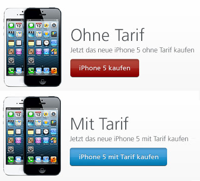 O2 iPhone 5 auf Raten & mit Tarif