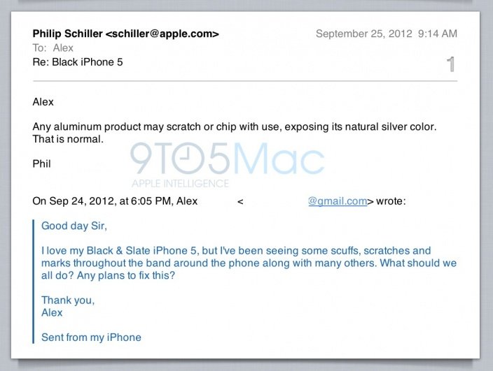 Phil Schiller zu iPhone 5 Kratzern