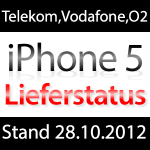 Lieferstatus iPhone 5 Vodafone, Telekom, O2!