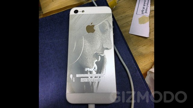 iPhone 5 mit Lasergravur