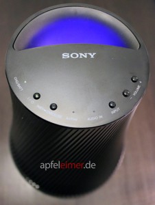 Sony-SA-NS510 leuchtet blau!