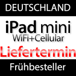 Liefertermin iPad mini Cellular