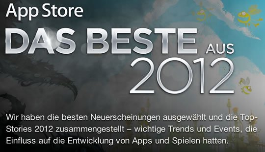 Beste Apple App Store Apps 2012!