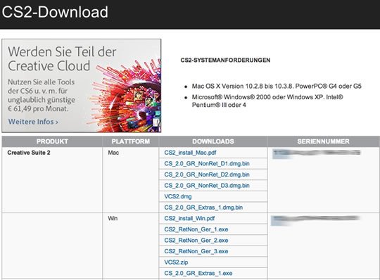 Adobe - CS2-Download