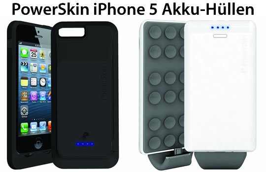 iPhone 5 Akku-Hülle von Powerskin!