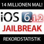 Evasi0n iOS 6.0 - iOS 6.1.2 Jailbreak: 14 Millionen!