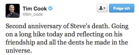 Second anniversary of Steves death
