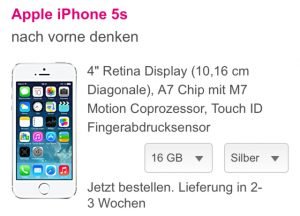 iphone 5s telekom