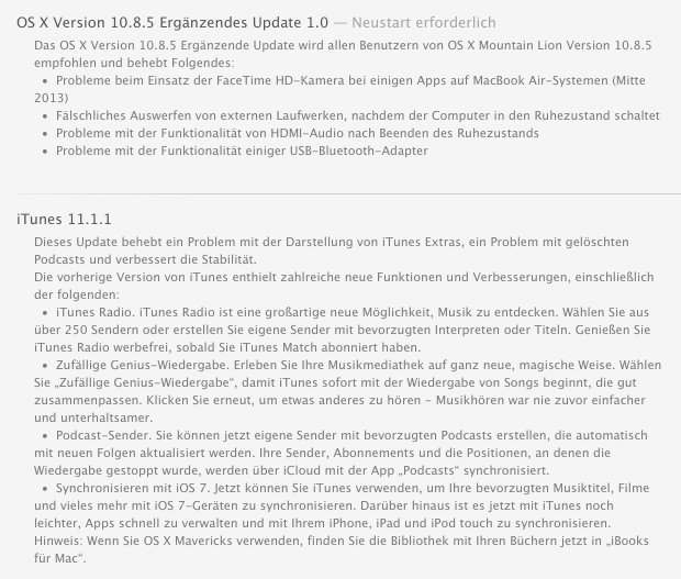 itunes 11-1-1 osx 10-8.5 update