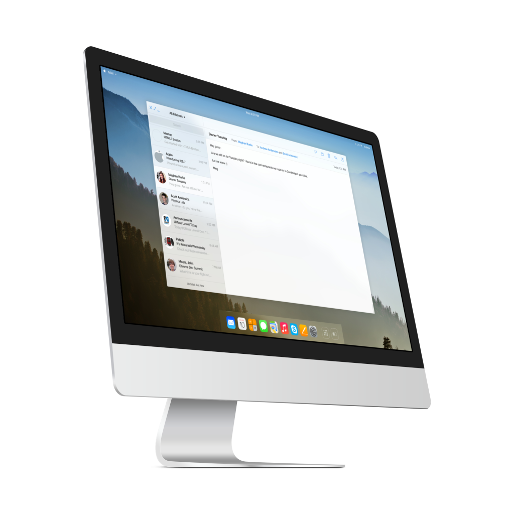 Mac OS X 11 im iOS 7 Flat Design (Konzept)