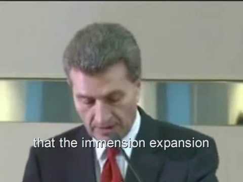 Oettinger Rede mit Untertiteln