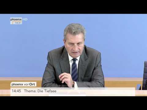 Roaming-Gebühren: Günther Oettinger zu Gesetzentwurf der EU-Kommission am 26.09.2016