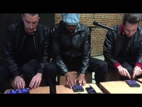 Rza and Parisi Brothers at the Apple Store in Williamsburg Brooklyn demoing Roli Blocks