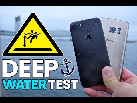 iPhone 7 vs S7 DEEP Water Test! How Deep Before It Dies?