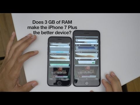 Quick Test: iPhone 7 vs iPhone 7 Plus - does 3 GB of RAM matter?