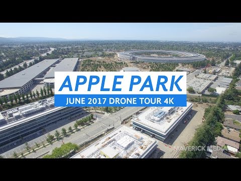 APPLE PARK June 2017 Drone Tour 4K