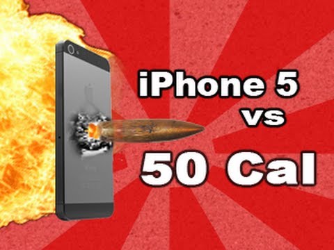 iPhone 5 vs .50 Cal - 50 cal iPhone 5