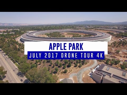 APPLE PARK July 2017 Drone Tour 4K