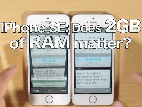iPhone SE vs iPhone 5s: does 2GB of RAM matter?