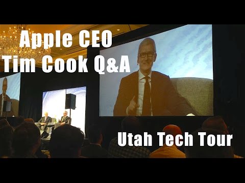 Rare Q&amp;A with Apple CEO Tim Cook at Utah Tech Tour
