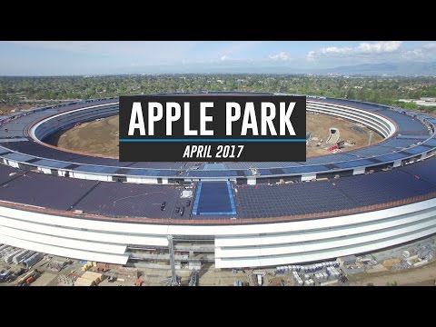 APPLE PARK April 2017 Drone Tour 4K