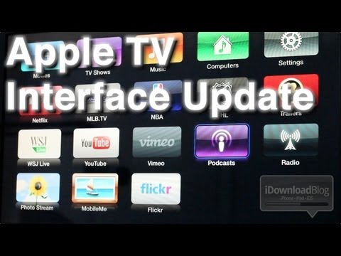 Updated Apple TV Interface for the 5.0 Software Update