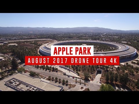 APPLE PARK August 2017 Drone Tour 4K