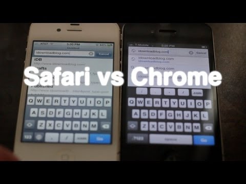 Safari vs Chrome Speed Test 2 on iOS