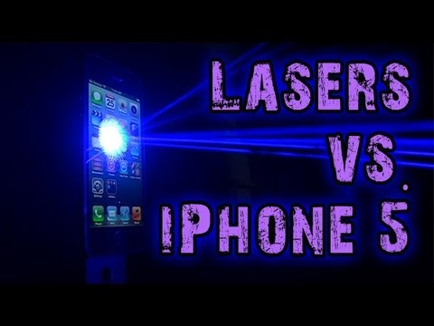 Lasers vs. iPhone 5!