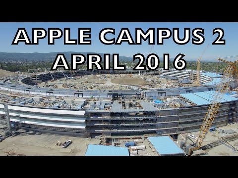 APPLE CAMPUS 2: April 2016 Construction Update 4K