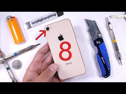 iPhone 8 Durability Test - BEND TEST - Glass Scratch Video!