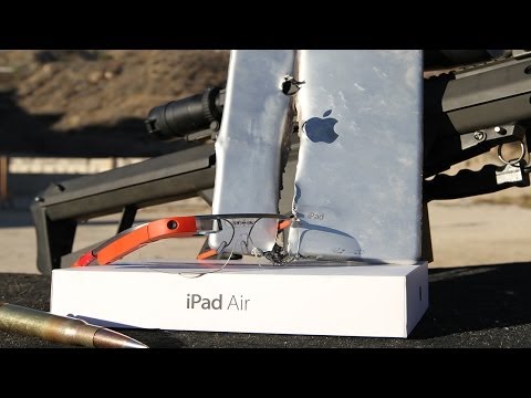 iPad Air vs .50 Cal Through Google Glass #ThroughGlass